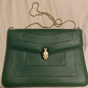 Bvlgari Leather Serpenti Forever Shoulder Bag